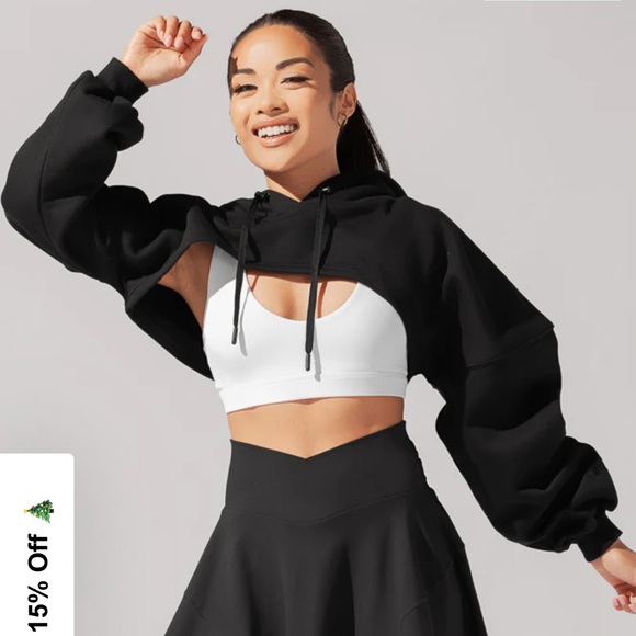 Popflex Cropped Hoodie - Picture 2 of 10